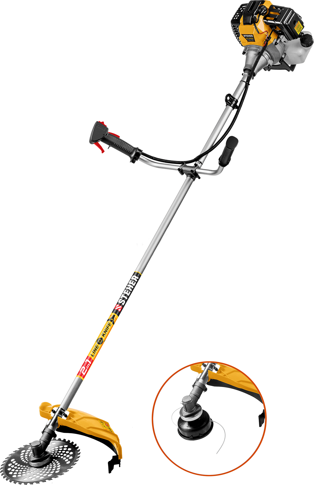 Бензокоса STEHER BT-2500-S 2,5 кВт/3,3 л.с/52см4 1 Бензокоса STEHER BT-2500-S 2,5 кВт/3,3 л.с/52см4 1