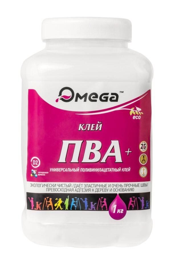 Клей ПВА-Плюс  1кг ОМЕГА (1,0л) 1