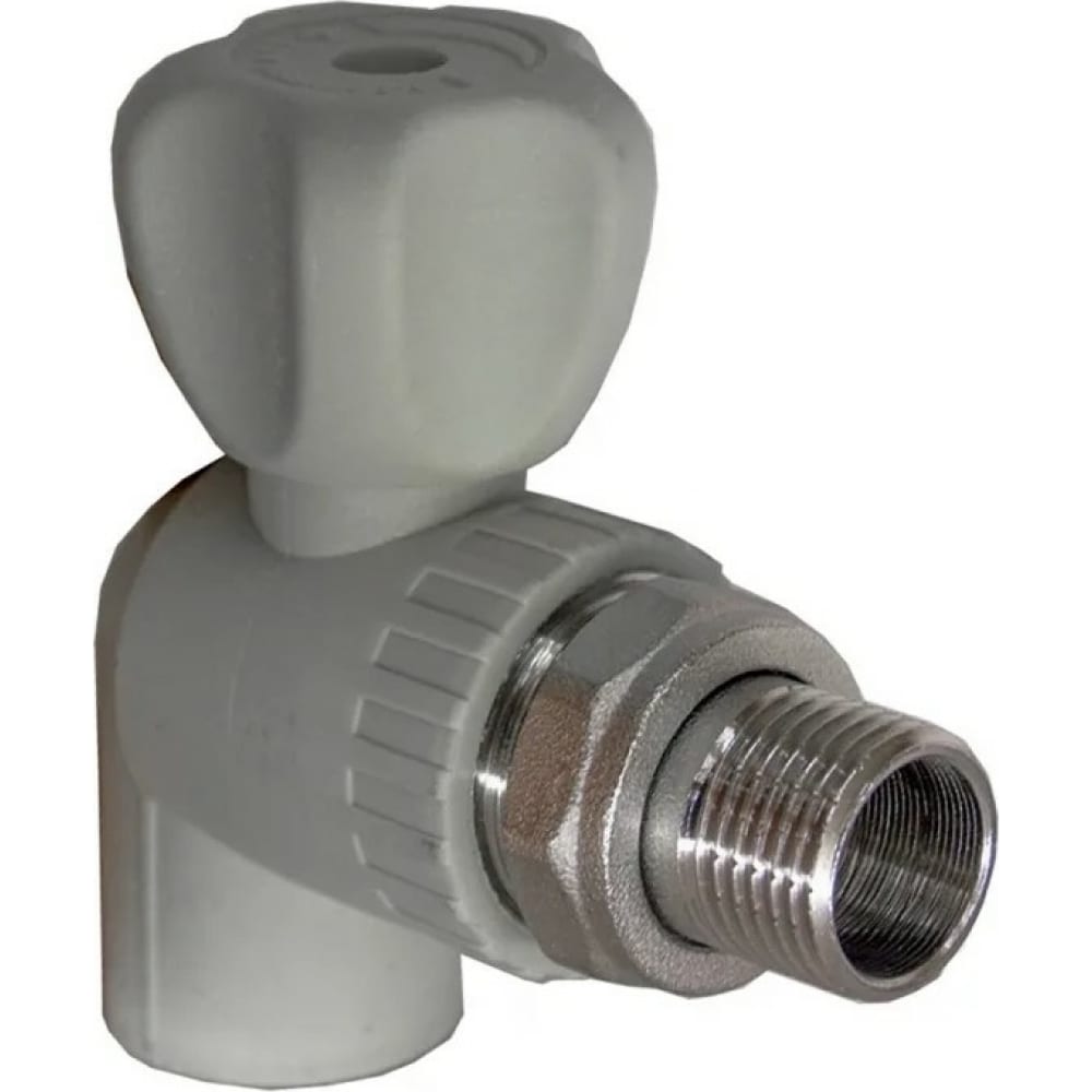 Кран радиаторный ПП-Р Ø25 х 3/4" угл. VALFEX 1 Кран радиаторный ПП-Р Ø25 х 3/4" угл. VALFEX 1