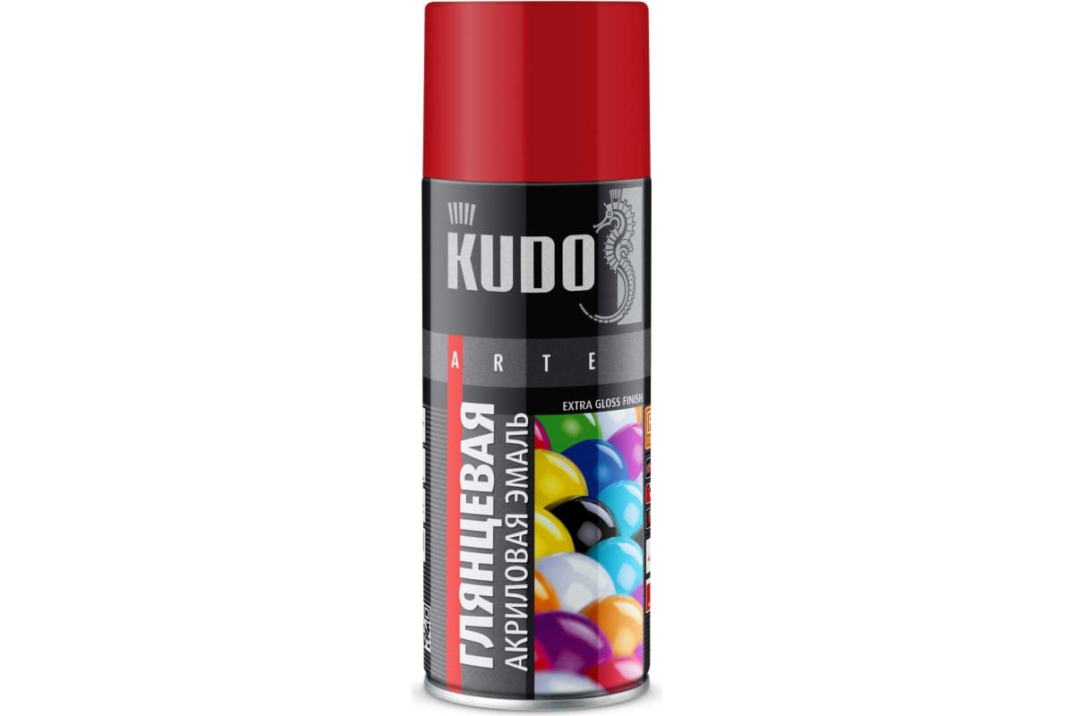 Аэрозольная краска 520 мл Красная глянцевая KUDO, КУ-А3020, РАЛ-3020 (12шт/упак) 1 Аэрозольная краска 520 мл Красная глянцевая KUDO, КУ-А3020, РАЛ-3020 (12шт/упак) 1